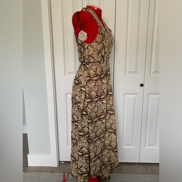 Sundays leopard print maxi beach dress size US6 - Picture 3 of 12